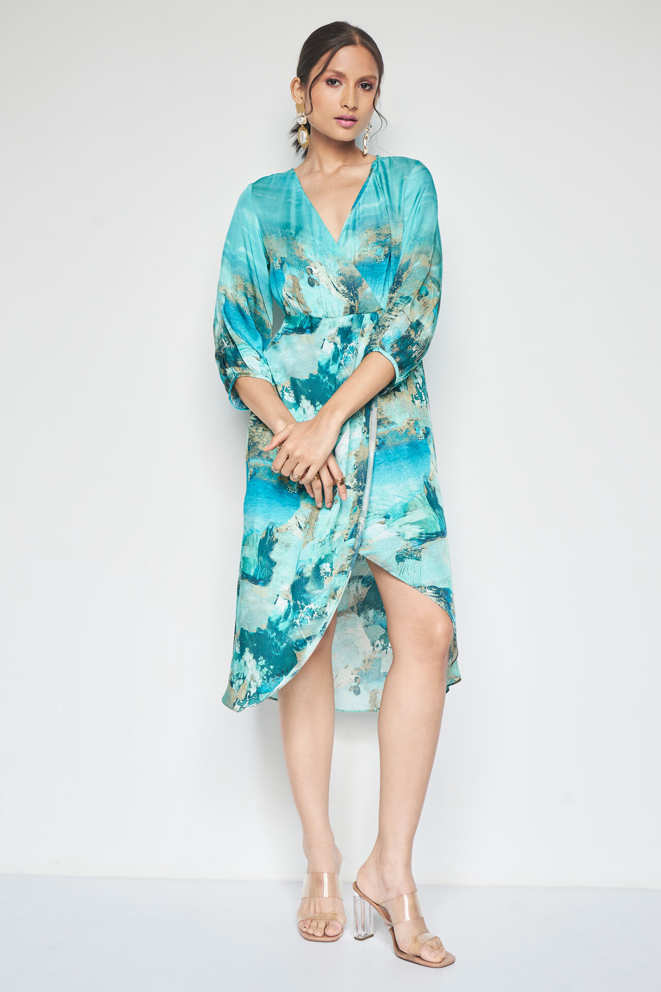 Maui Dress, Turquoise, image 2